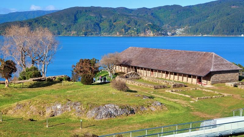 Casa del Castellano Parte de las estructuras arqueológicas y arquitectónicas del Museo de Sitio Castillo de Niebla