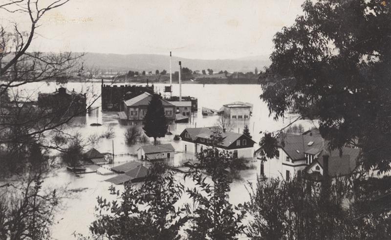 Vista de Collico durante el Riñihuazo