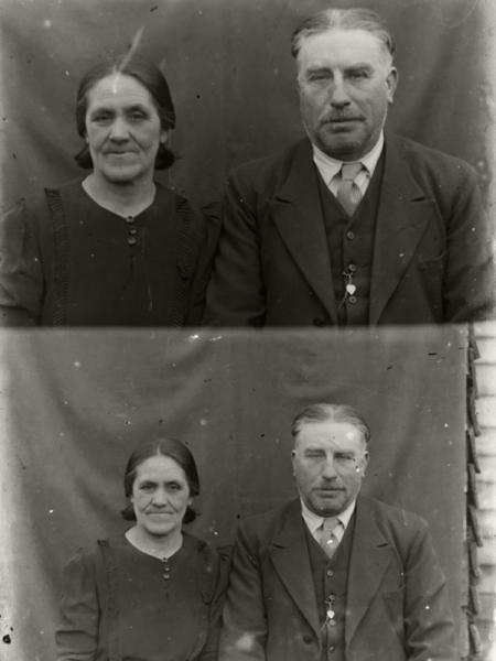 Dos retratos de una pareja