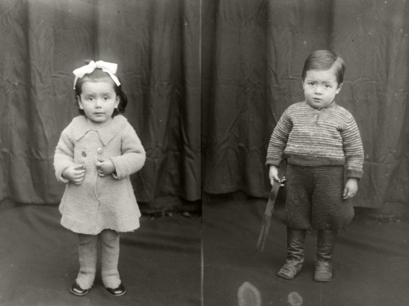 Retrato de Tito Provoste y niña