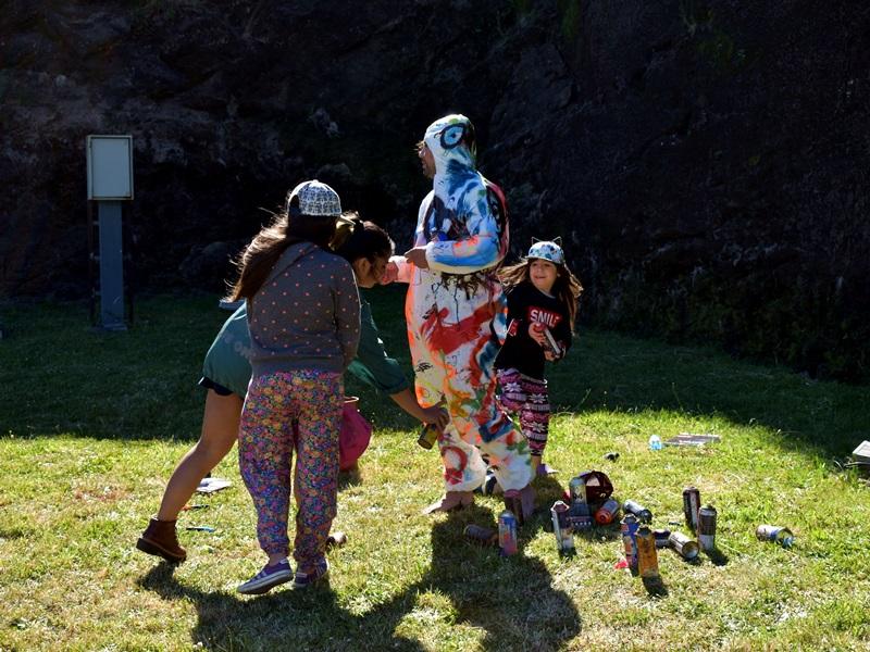 Acción de arte de Daivis Deken