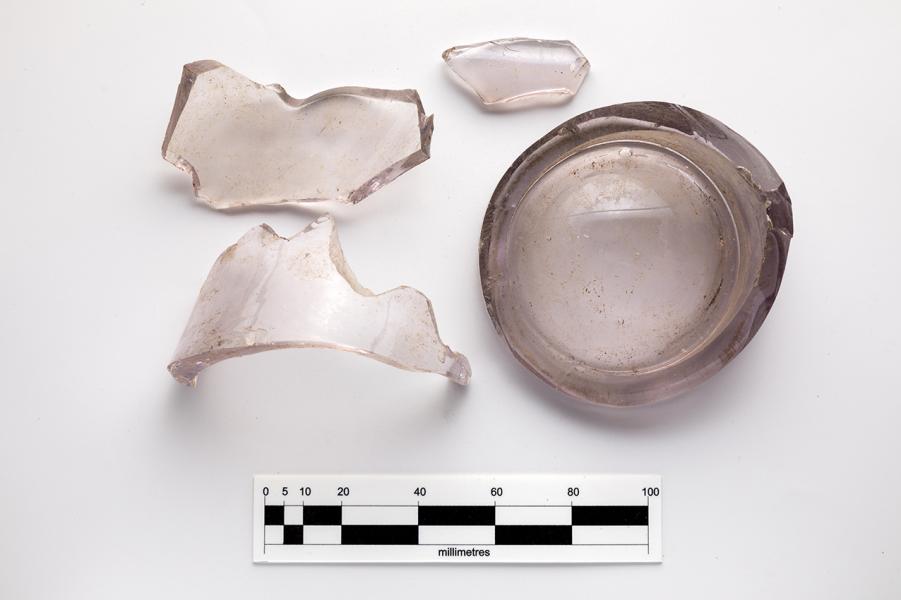 Fragmentos de botella de vidrio para licor destilado