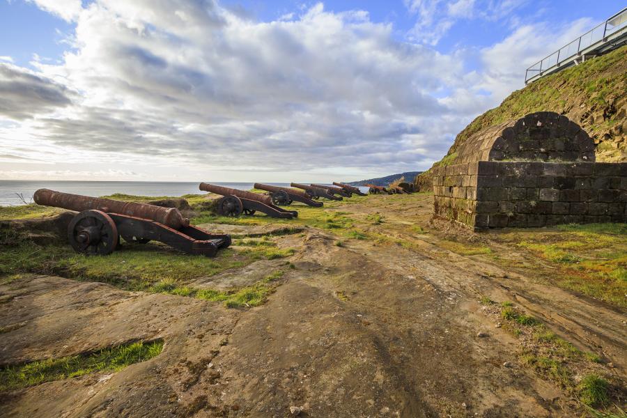 Batería tallada en la cancagua