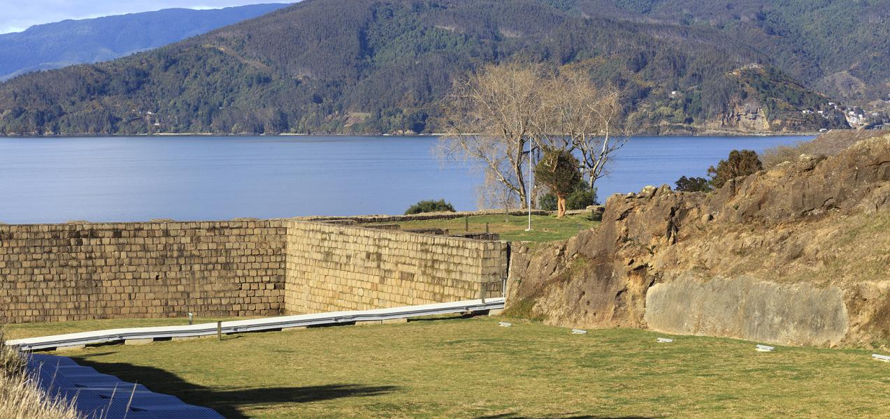 Panorámica del foso exterior