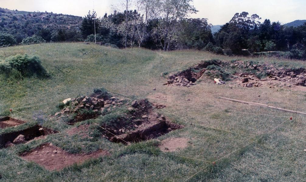 Unidades de excavación de 1992-1995, en sector sureste del castillo de Niebla